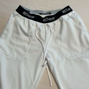 Grey’s Anatomy by Barco straight leg scrub pants white